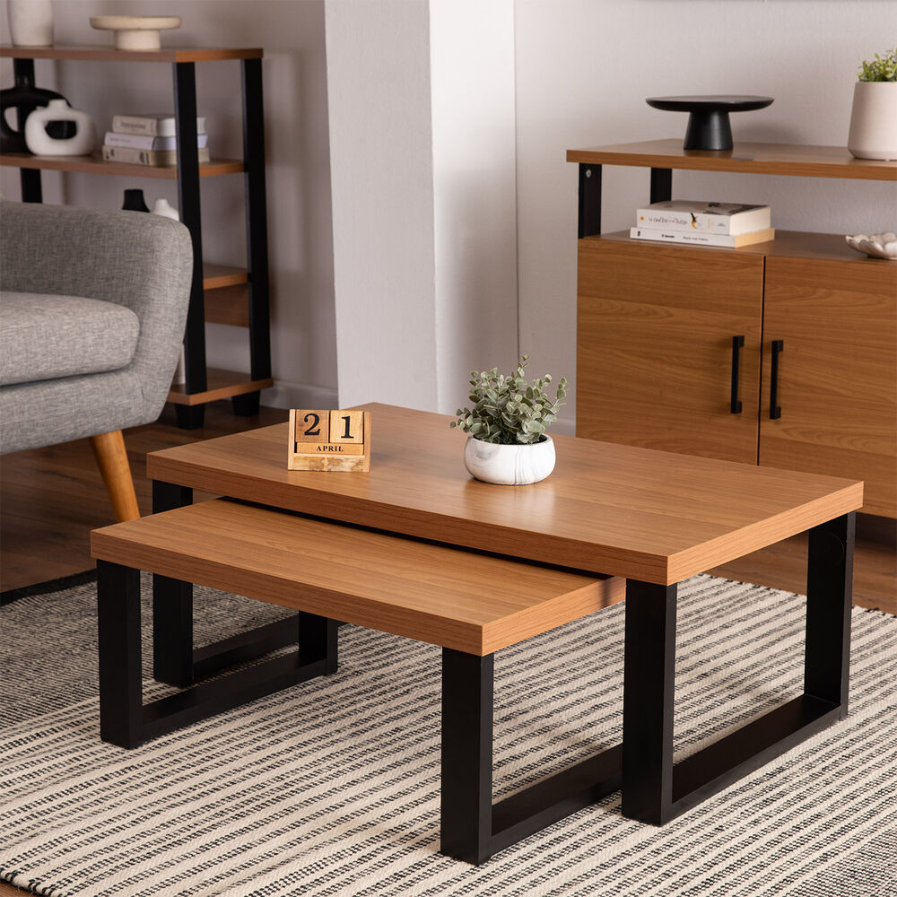 Mesa De Centro Roca Yulton Roble-negro image number 9.0